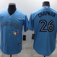 Men's Toronto Blue Jays Matt Chapman #26 Light Blue Replica Baseball Jersey1