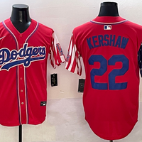 Men's Los Angeles Dodgers Clayton Kershaw #22 Red Player Jersey