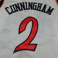 Men's Detroit Pistons Cade Cunningham #2 White 2024/25 Swingman Jersey1 - City Edition