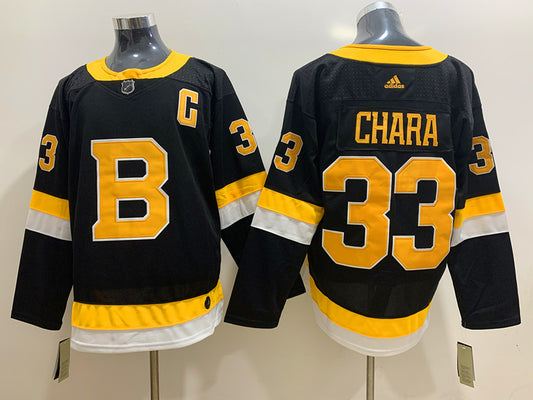 Men's Boston Bruins Zdeno Chara #33 Black Replica Jersey1
