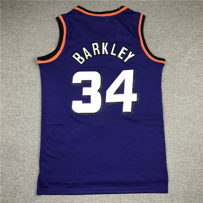Men's Phoenix Suns Charles Barkley #34 Purple 1992-93 Swingman Jersey1