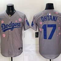 Men's Los Angeles Dodgers Shohei Ohtani #17 Gray Alternate Limited Jersey