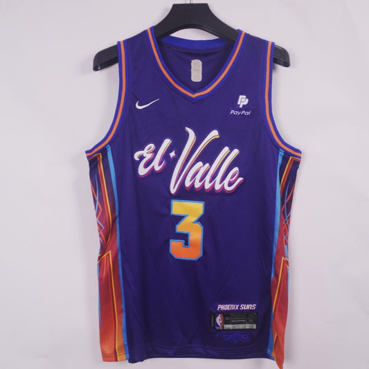 Men's Phoenix Suns Chris Paul #3 Purple 2023/24 Swingman Jersey1 - City Edition