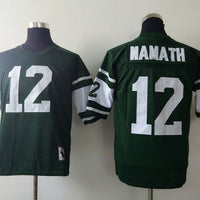 Men's New York Jets Joe Namath Mitchell & Ness Green Legacy Replica Jersey1