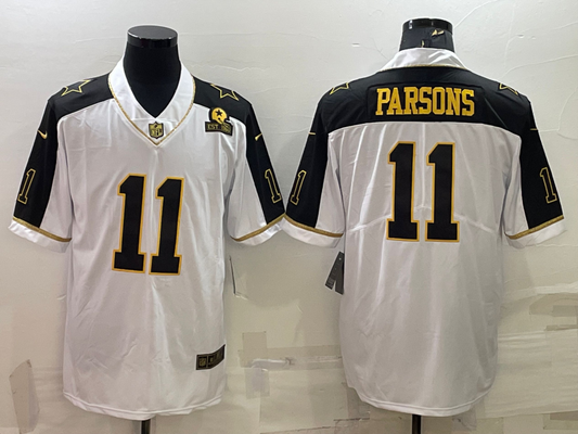 Men's Dallas Cowboys Micah Parsons #11 White Game Player Jersey1