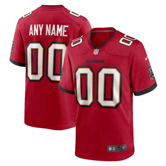 Custom Tampa Bay Buccaneers Red Game Jersey1