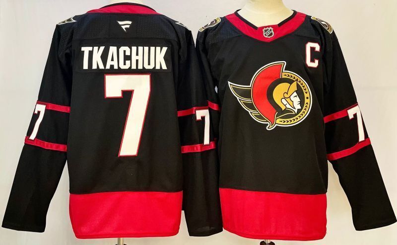 Brady Tkachuk #7 Ottawa Senators Black Home Breakaway Jersey - JerseysFreak