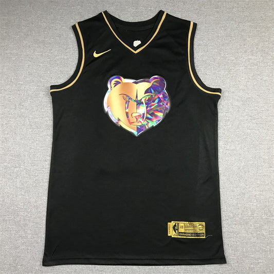 Men's Memphis Grizzlies Ja Morant #12 Black Diamond Swingman Authentic Jersey1