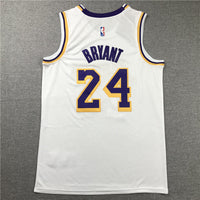 Men's Kobe Bryant Los Angeles Lakers #24 NBA Classics Retro Jersey1 - White