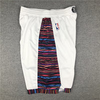 Men's Brooklyn Nets White City Edition Basketball Shorts1
