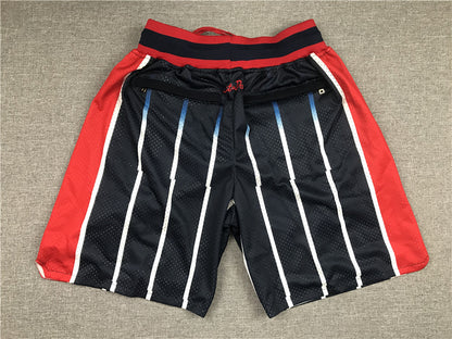 Men's Houston Rockets Black 1995-96 Hardwood Classics Basketball Shorts1