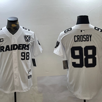 Men's Las Vegas Raiders Maxx Crosby #98 White Vapor F.U.S.E. Limited Jersey1
