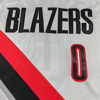 Men's Portland Trail Blazers Damian Lillard #0 White Swingman Player Jersey - Association Edition