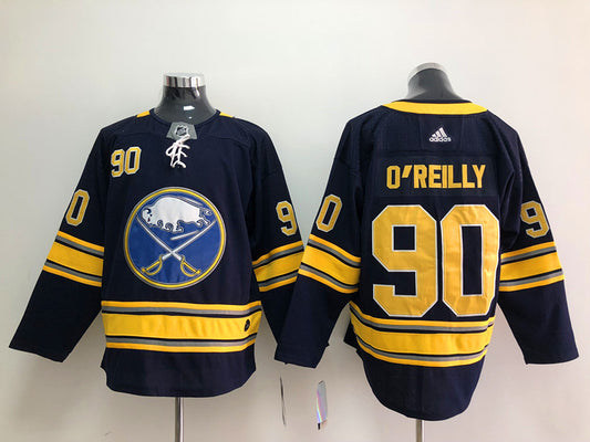 Men's Buffalo Sabres Ryan O'Reilly #90 Navy Replica Jersey1