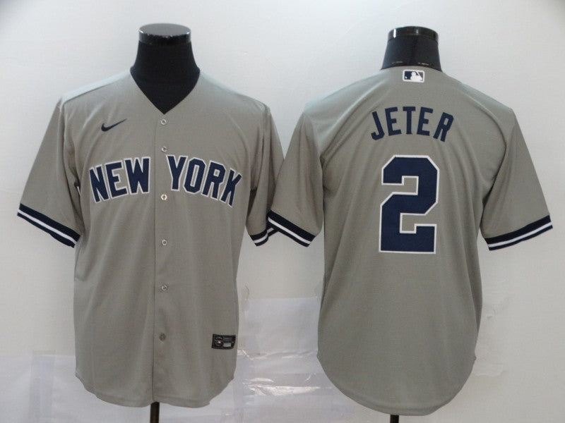 Derek Jeter New York Yankees Gray Jersey