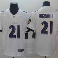 Men's Baltimore Ravens Mark Ingram II #21 White Game Jersey1