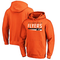 Men's Orange Philadelphia Flyers Staggered Stripe Pullover Hoodie