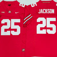 Men's Ohio State Buckeyes Bo Jackson #25 Red Player Game Jersey