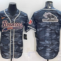 Men's Denver Broncos Grey Camouflage Game Jersey1