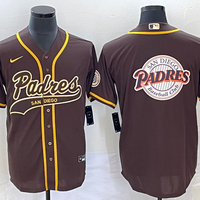 Men's San Diego Padres Brown Replica Player Jersey1 Joint Edition