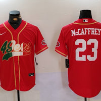 Men's San Francisco 49ers Christian McCaffrey #23 Scarlet Game Jersey1