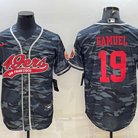 Men's San Francisco 49ers Deebo Samuel #19 Grey Camouflage Player Jersey1 Joint Edition