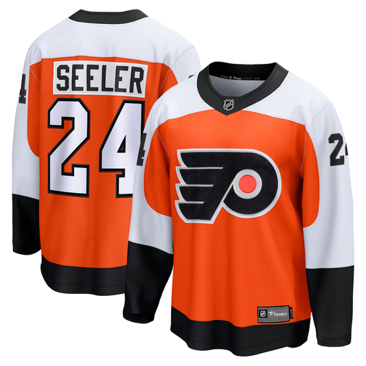 Men's Philadelphia Flyers Nick Seeler #24 Fanatics Orange Home Breakaway Jersey