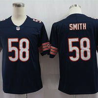 Men's Chicago Bears Roquan Smith #58 Navy Game Jersey1