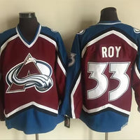 Men's Colorado Avalanche Patrick Roy #33 Maroon Player Jersey1