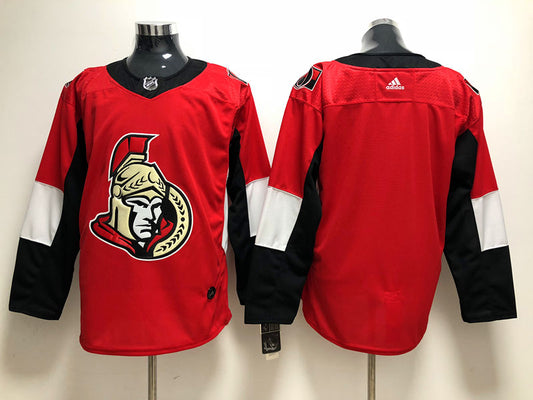 Men's Ottawa Senators Red Home Authentic Blank Blank Jersey1