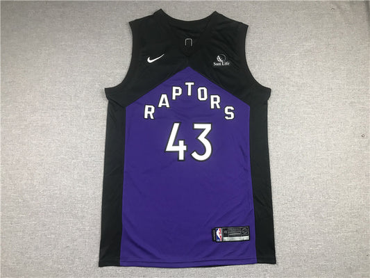 Men's Toronto Raptors Pascal Siakam Black/Purple 2020/21 Swingman Player Jersey1