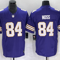 Men's Minnesota Vikings Randy Moss #84 Purple Classic Player Jersey1