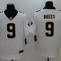 Men's New Orleans Saints #9 Drew Brees Team Jersey1 White