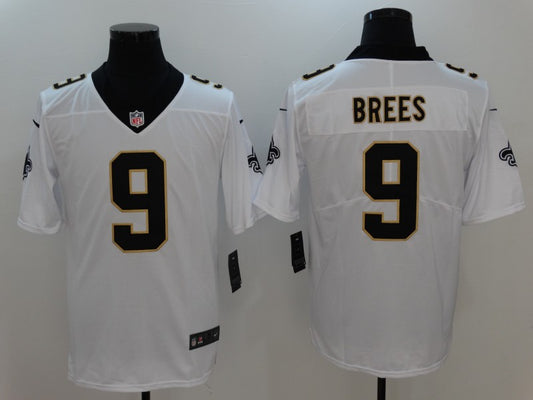 Men's New Orleans Saints #9 Drew Brees Team Jersey1 White