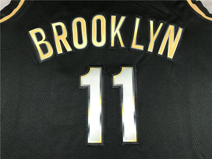 Men's Brooklyn Nets Kyrie Irving Black 2020/21 Swingman Player Jersey1