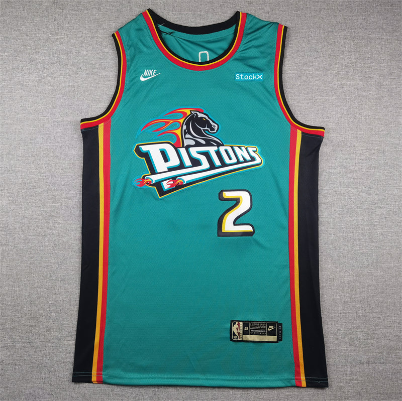 Cade Cunningham #2 Detroit Pistons Teal 2022-23 Swingman Jersey Classic Edition - JerseysFreak