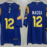 Men's Los Angeles Rams Puka Nacua #12 Royal Game Player Jersey