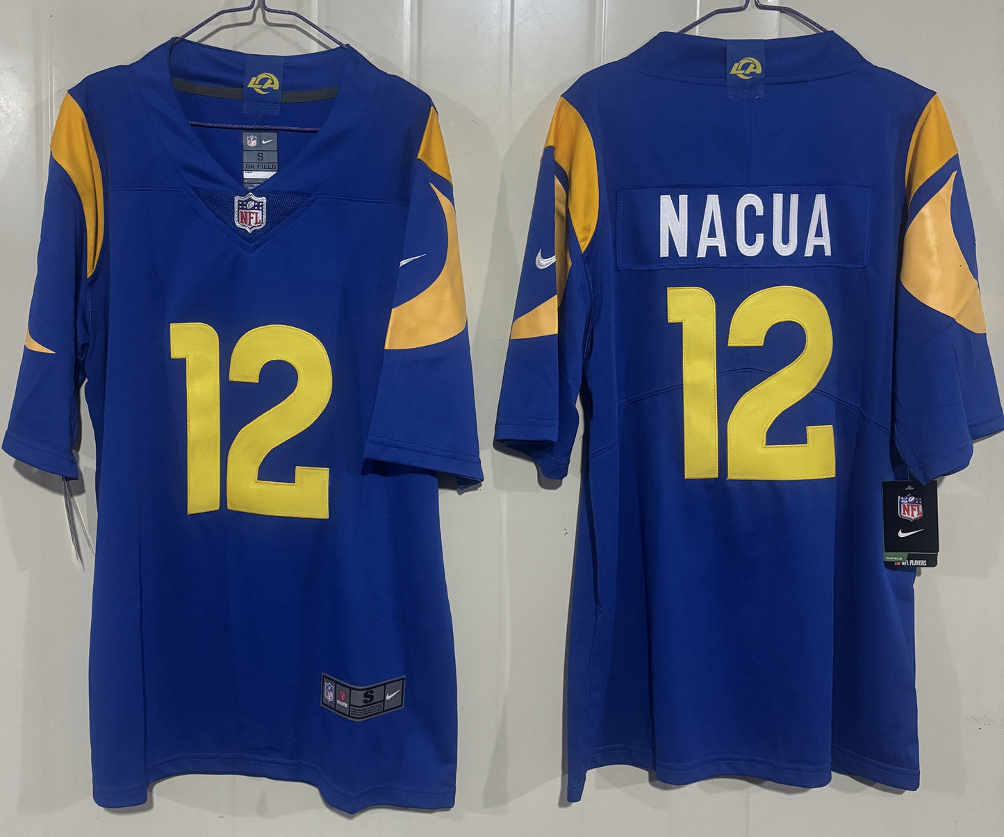 Men's Los Angeles Rams Puka Nacua #12 Royal Game Player Jersey