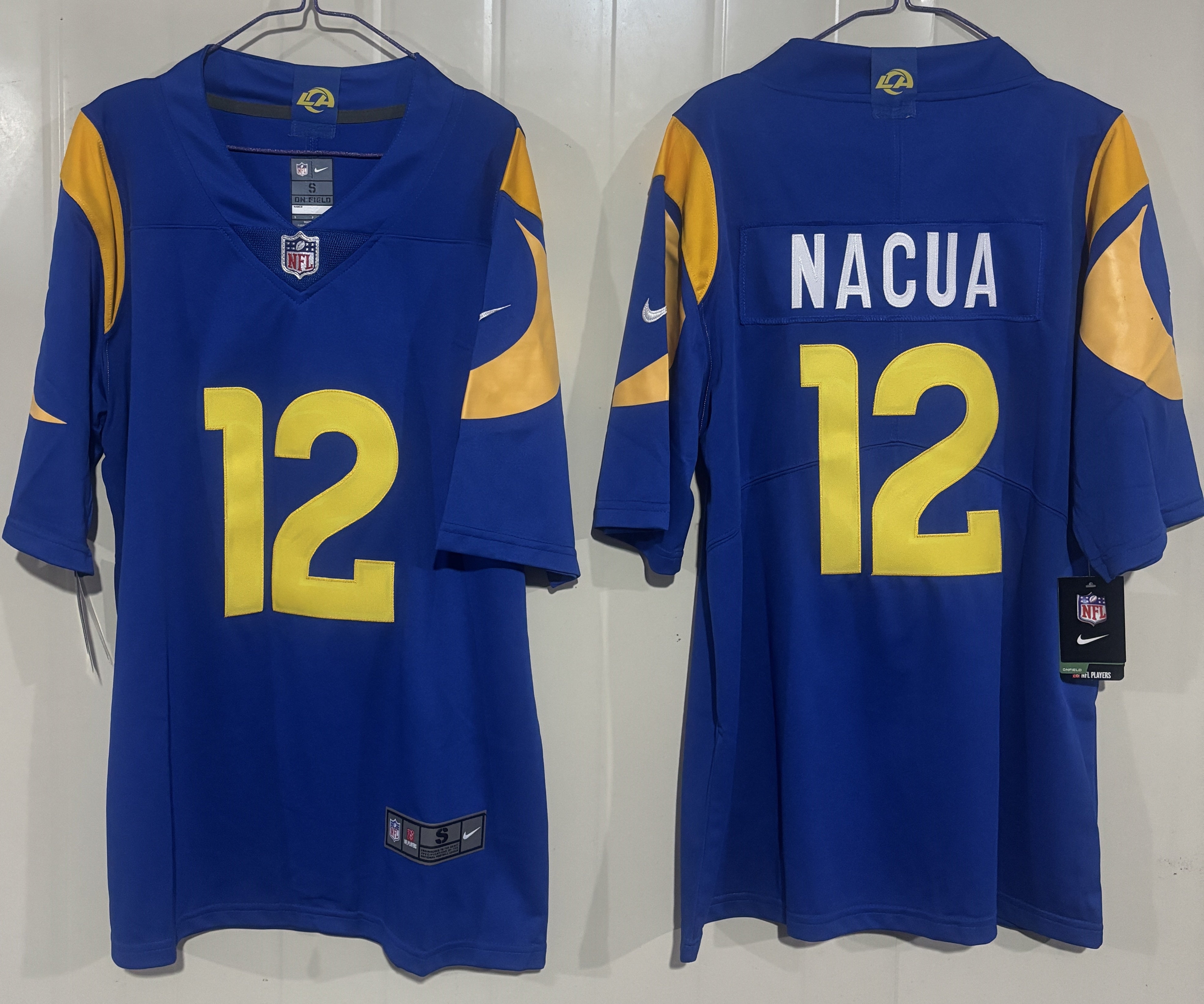 Men's Los Angeles Rams Puka Nacua #12 Royal Game Player Jersey