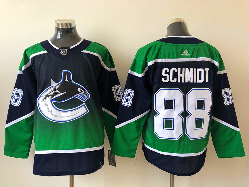 Men's Vancouver Canucks Nate Schmidt #88 Black Breakaway Jersey1