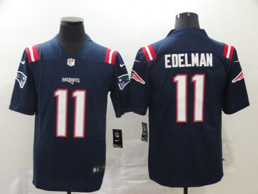 Men's New England Patriots Julian Edelman #11 Navy Game Jersey1