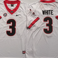 Men's Georgia Bulldogs Zamir White #3 Red Player Game Jersey