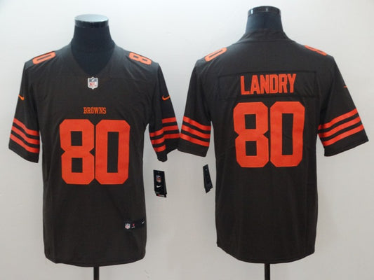 Men's Cleveland Browns Jarvis Landry Brown Player Game Jersey1