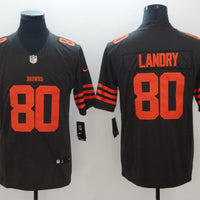 Men's Cleveland Browns Jarvis Landry Black Game Jersey1