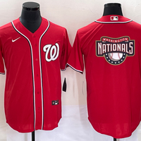 Men's Washington Nationals Red Alternate Replica Team Jersey1