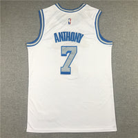Men's Los Angeles Lakers Carmelo Anthony White Swingman Jersey1 - City Edition