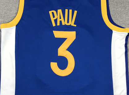 Men's Golden State Warriors Chris Paul #3 Royal Fast Break Player Jersey1 - Icon Edition
