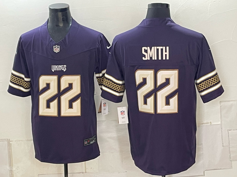 Men's Minnesota Vikings Harrison Smith #22 Purple 2026 Rivalries Collection Game Jersey
