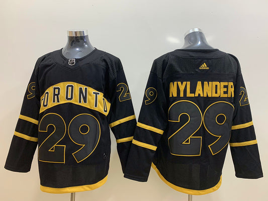 Men's Toronto Maple Leafs William Nylander #29 Black Game Jersey1
