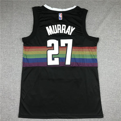 Men's Denver Nuggets Jamal Murray #27 NBA Black Player Jersey1